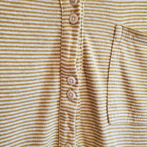 POETRY Hemp Organic Cotton Button Up Neutral Blouse Size 8 - Picture 7 of 15